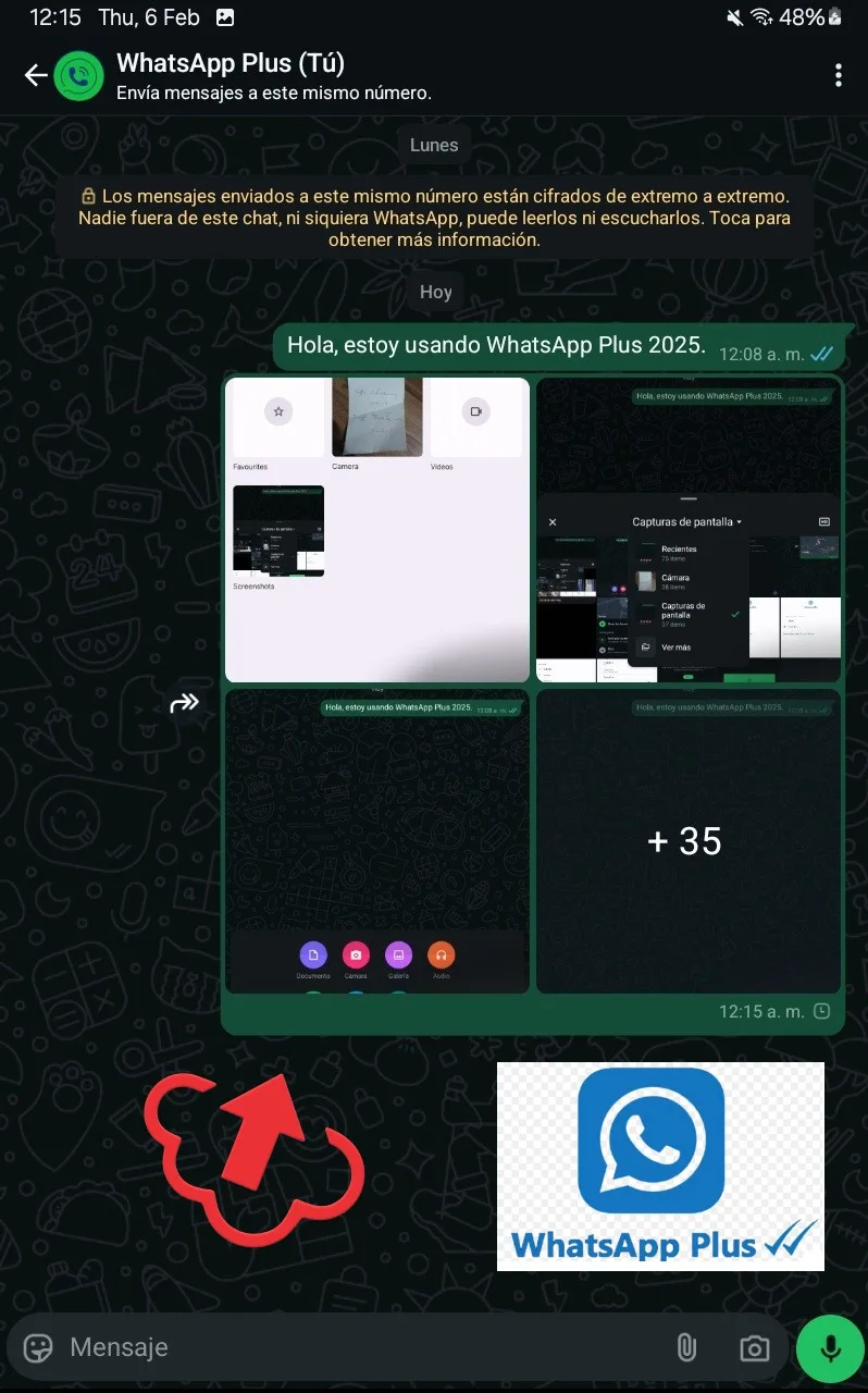 Las imágenes se envían al receptor