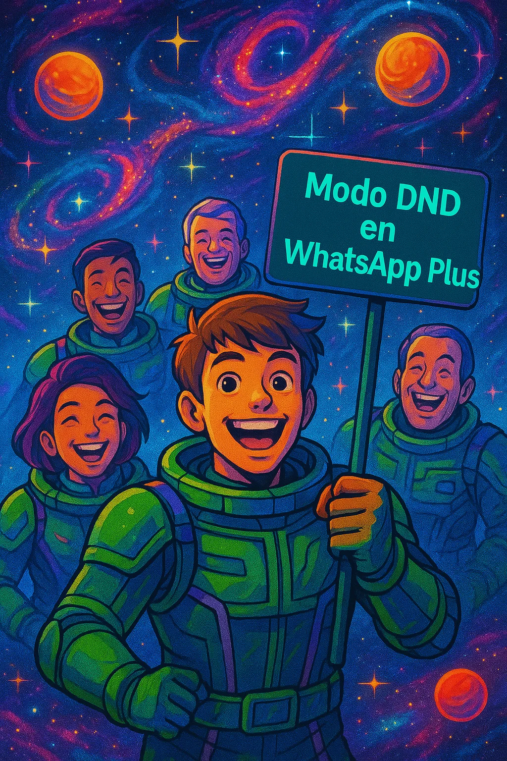 Una imagen que muestra la felicidad de las personas después de usar el modo DND de WhatsApp modificado.