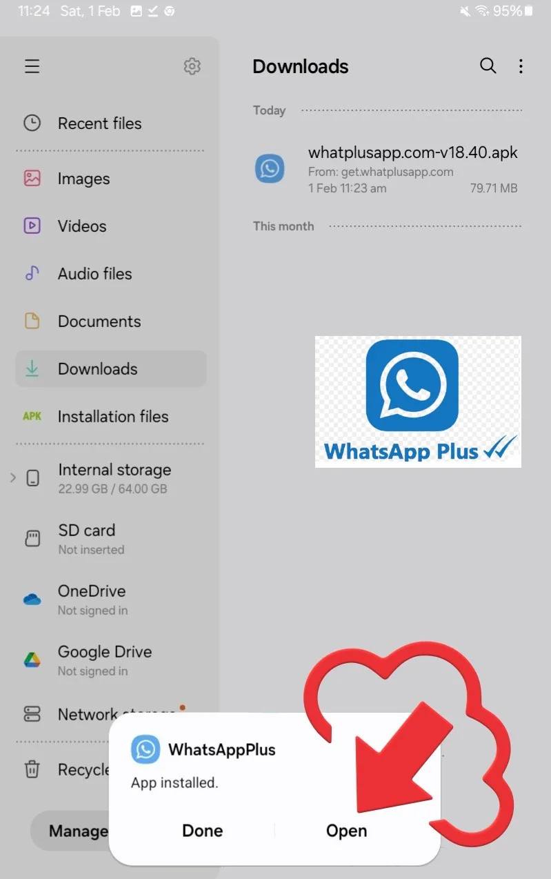 Abre la aplicación instalada
