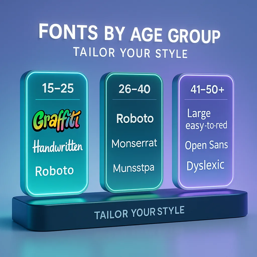 Fuentes por grupo de edad